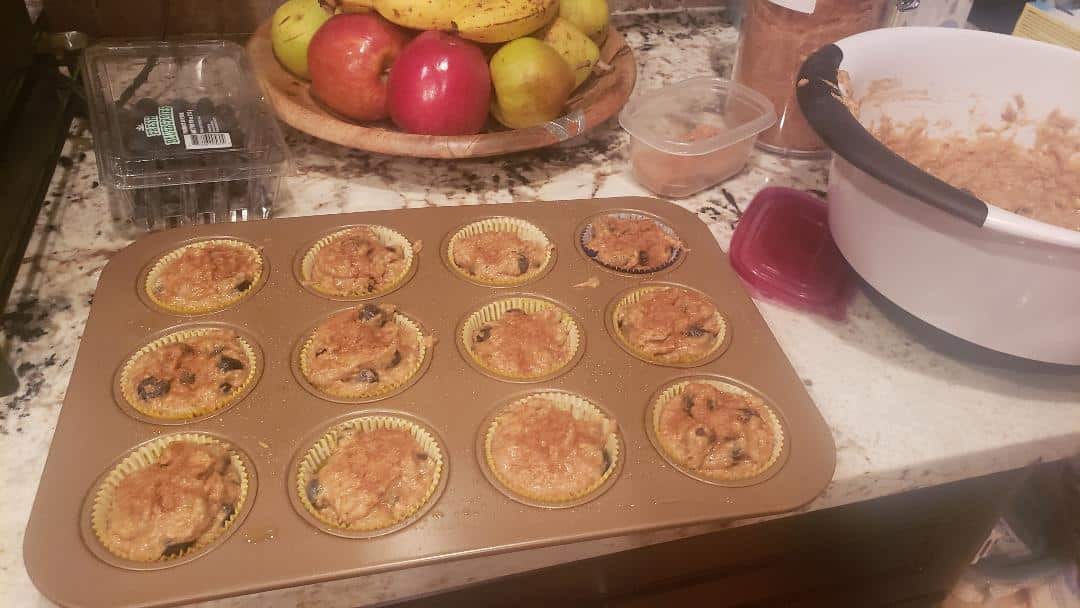 Blueberry Muffins preparation